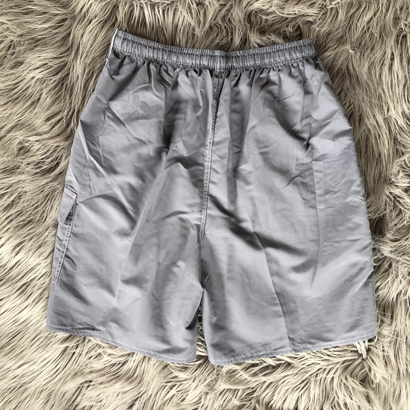 Joe Boxer Quick Dry Gray Cargo Swim Trunks, Size L 2