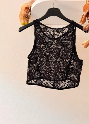 Vintage lace tank top, merk: Fairy, staat: Heel goed, maat: M / 38 / 10, € 5,00, € 5,95 inclusief Kopersbescherming