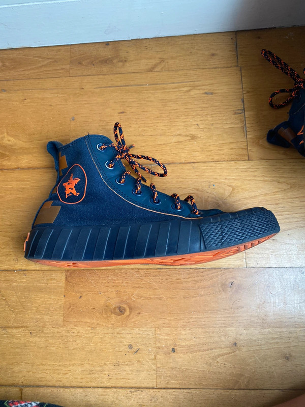 Converse bleu nuit orange presque neuve Vinted