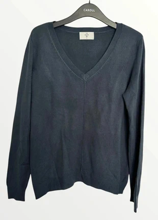 Pull col V bleu marine en maille fine C&A - taille M, brand: C&A, condition: Very good, size: M / 38 / 10, €6.00, €7.00 includes Buyer Protection