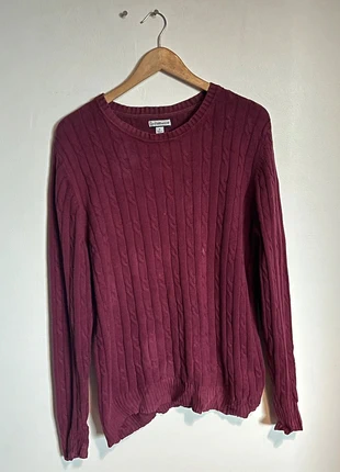 Pull en maille Croft&Barrow bordeaux - XL Femme, merk: Vintage Dressing, staat: Heel goed, maat: XL / 42 / 14, € 6,00, € 7,00 inclusief Kopersbescherming