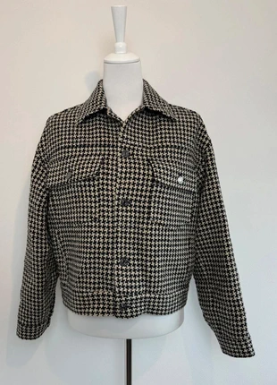 🧥 Veste femme en tweed Frame – Motif pied-de-poule – Oversize – Comme neuve – Taille XXS/S, marque: Frame, état: Très bon état, taille: S / 36 / 8, 400,00 €, 420,70 € Protection acheteurs incluse