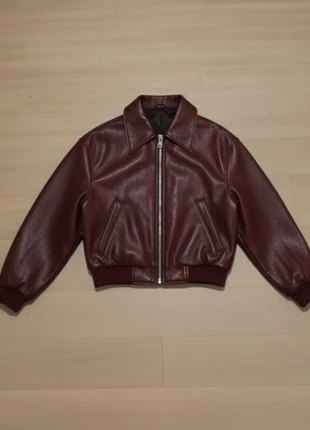 Veste en simili cuir bordeaux-taille S, marque: velorea, état: Très bon état, taille: S / 36 / 8, 65,00 €, 68,95 € Protection acheteurs incluse