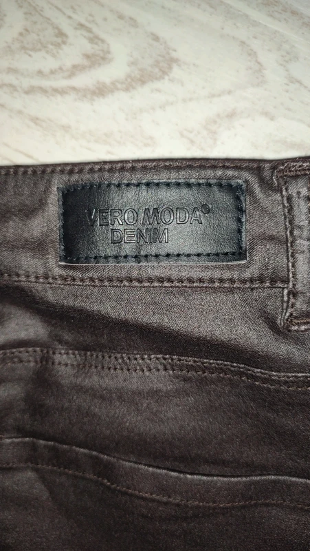 Jean style similicuir Véro Moda denim - photo numéro 3