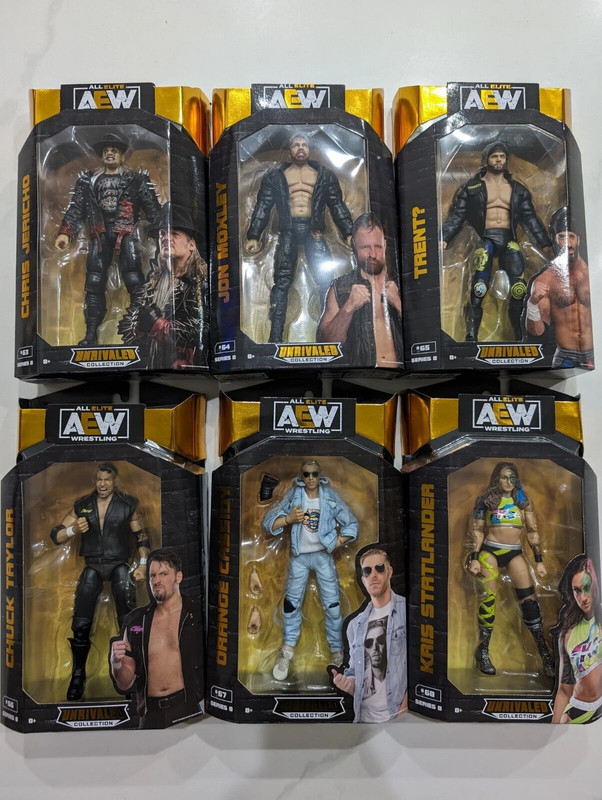 Jazwares AEW Unrivaled Collection Series 8 Complete Set Lot of 6 Figures 1