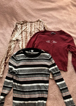 Set van 3 dames tops – maat M – New Yorker & H&M, merk: H&M, staat: Heel goed, maat: M / 38 / 10, € 4,50, € 5,43 inclusief Kopersbescherming