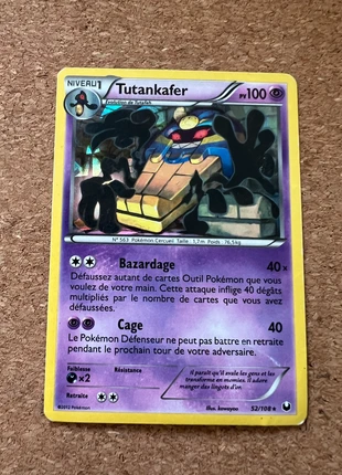 Tutankafer holo 52/108 explorateurs obscurs, marke: Pokémon, zustand: Zufriedenstellend, 1,00 €, 1,75 € inklusive Vinted-Käuferschutz