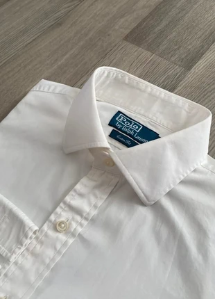 Chemise blanche Ralph Lauren 100% coton col italien manchette carré taille 42 L, marque: Ralph Lauren, état: Bon état, taille: L, 25,00 €, 26,95 € Protection acheteurs incluse