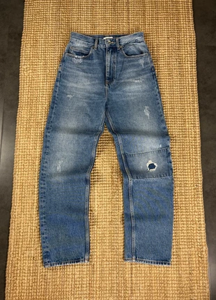Jean Droit Délavé Déchiré Effet Usé Bleu Sandro Taille 36, marque: Sandro, état: Très bon état, taille: S / 36 / 8, 50,00 €, 53,20 € Protection acheteurs (Pro) incluse