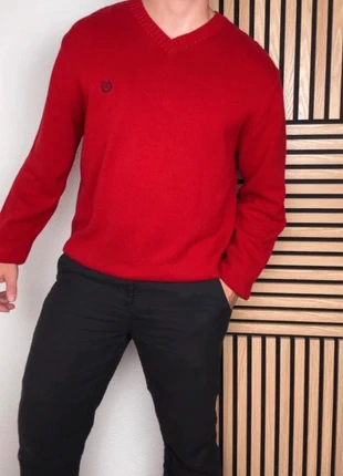 Pull col V Chaps Ralph Lauren | Rouge | Taille L, brand: Chaps Ralph Lauren, condition: Very good, size: L, €18.00, €19.60 includes Buyer Protection Pro