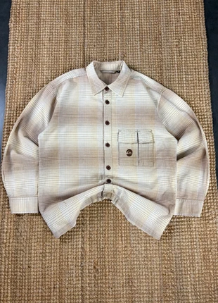 Chemise Manches Longues Rayée Beige Brodé Quiksilver Vintage 2000s Y2K Taille S, marca: Quiksilver, estado: Muito bom, tamanho: S, €25.00, €26.95 inclui Proteção do Comprador Pro