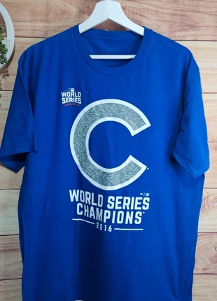 MLB Fanatics 2016 World Series Chicago Cubs graphic top large, brand: Fanatics, condition: Very good, size: L, £14.50, £15.93 includes Buyer Protection