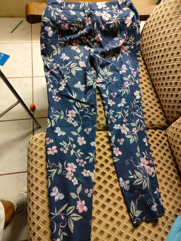 Pantalon à 2024 fleurs femme