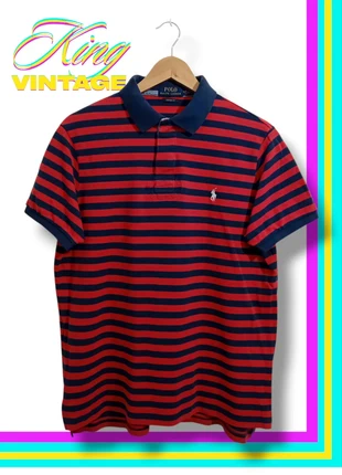 Ralph Lauren custom fit embroidered logo premium short-sleeved striped polo, marque: Ralph Lauren, état: Très bon état, taille: L, 12,00 €, 13,30 € Protection acheteurs incluse