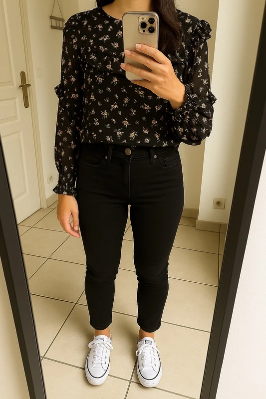 Blouse fleurie
