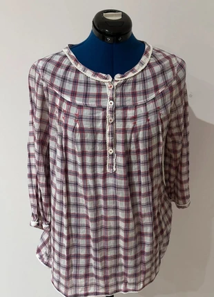 Blouse à carreaux rouges et blancs – Creeks – Taille 38, marque: Creeks, état: Très bon état, taille: M / 38 / 10, 9,00 €, 10,15 € Protection acheteurs (Pro) incluse