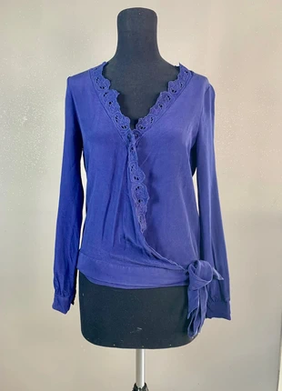 Blouse Sézane en taille 36, coloris bleu nuit intense, brand: Sézane, condition: Very good, size: S / 36 / 8, €30.00, €32.20 includes Buyer Protection Pro