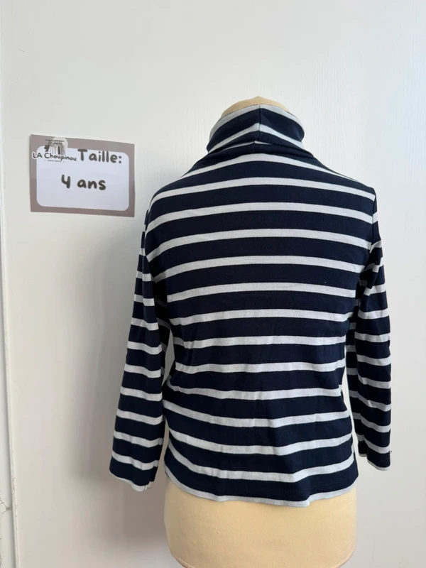 Col roulé rayé - taille 4 ans 🌼 - photo numéro 2