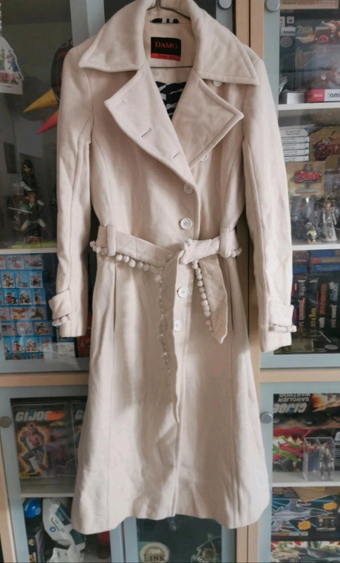 Vintage damo orange label mantel maat 38 Vinted