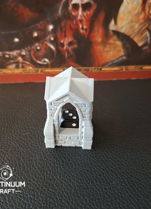 Marqueur Sanctuaire / porte-dés de 12mm, gris. Pour divers jeux, The Old World, Warhammer., brand: Vortinuum Craft, condition: New without tags, €3.00, €3.85 includes Buyer Protection Pro