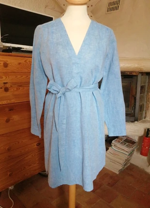 Robe pur lin Gap bleu clair, brand: GAP, condition: New without tags, size: S / 36 / 8, €14.00, €15.40 includes Buyer Protection