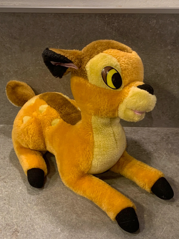 Disney Bambi le faon Peluche couverture jaune 25 cm