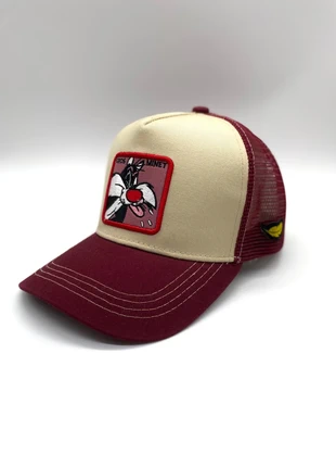 Red/beige y2k year 2000’s 00’s Looney tunes Daffy duck retro hiphop trendy style trucker cap💫(VA51), marque: Looney Tunes, état: Neuf sans étiquette, taille: Taille unique, 7,49 €, 8,56 € Protection acheteurs (Pro) incluse