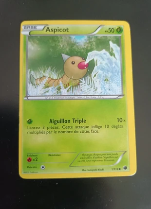 Aspicot off center, brand: Pokémon, condition: Satisfactory, €10.00, €11.20 includes Buyer Protection