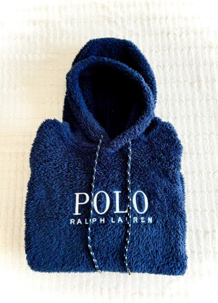 Sweat polaire sherpa fleece hoodie Polo Ralph Lauren bleu taille XL, marca: Ralph Lauren, estado: Muy bueno, tamaño: XL, 80,00 €, 84,70 € Protección al comprador incluida