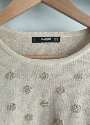 Pull beige à gros pois, marke: Mango, zustand: Sehr gut, größe: L / 40 / 12, 9,00 €, 10,15 € inklusive Vinted-Käuferschutz
