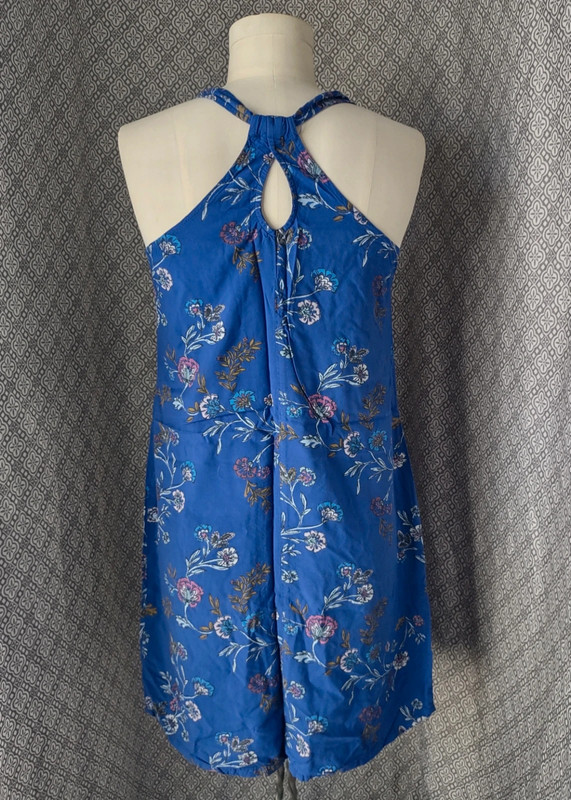 Old Navy Blue Floral Dress 3