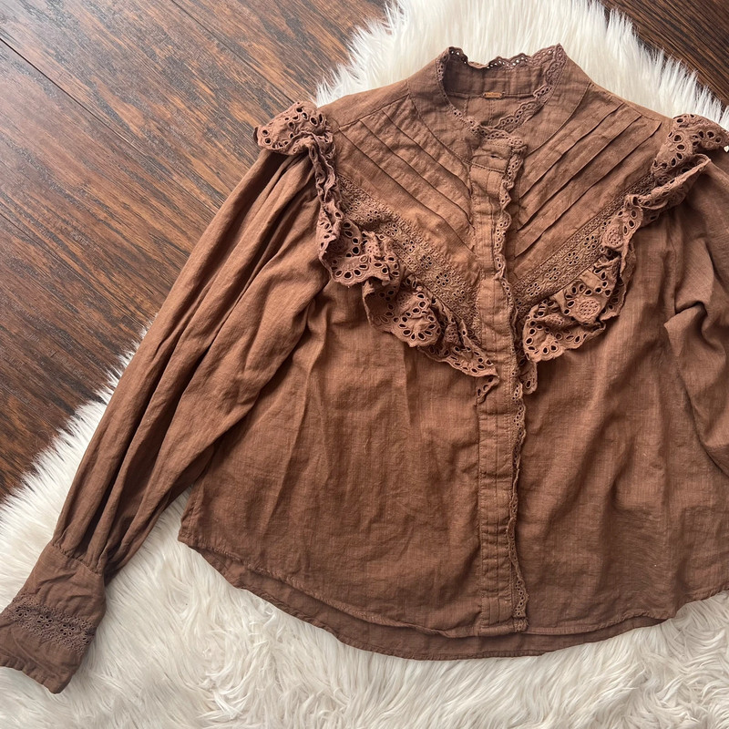 Free People Hit The Road Buttondown Shirt 4