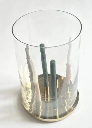 Bougeoir Xxl KareDesign laiton et verre soufflé, marca: Kare Design, estado: Muito bom, €65.00, €68.95 inclui Proteção do Comprador