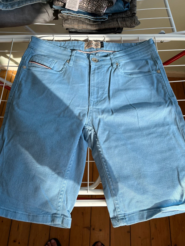 Kurze Hose , Denim, Blau, 30 1