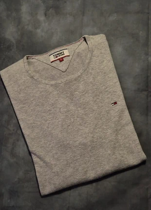 Pull col rond Tommy Hilfiger Coton • Gris • Taille Sl, brand: Tommy Hilfiger, condition: Very good, size: S, €20.75, €22.49 includes Buyer Protection