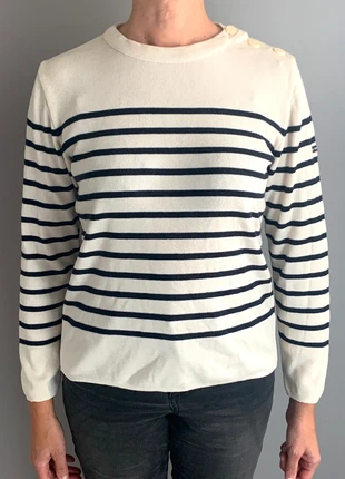 Pull marinière Armor-Lux | marine et écru | 100 % laine | Taille 1 femme, marke: Armor-Lux, zustand: Sehr gut, größe: S / 36 / 8, 18,00 €, 19,60 € inklusive Vinted-Käuferschutz