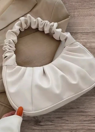 Sac à main plissé beige crème, marca: Vintage Dressing, estado: Nuevo sin etiquetas, 8,00 €, 9,10 € Protección al comprador incluida