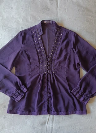 Camisa morada Nana Love, merk: NANA LOVE, staat: Heel goed, maat: Universele maat, € 8,00, € 9,10 inclusief Kopersbescherming