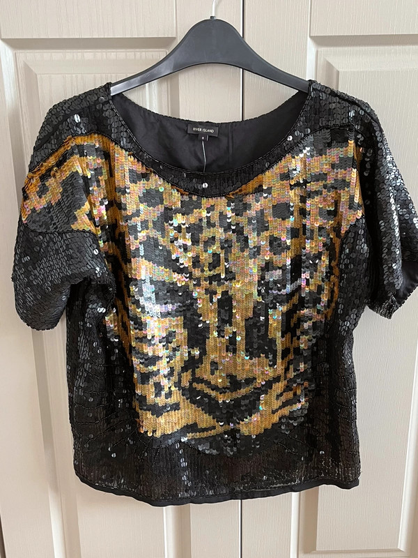 River Island Sequin Top
