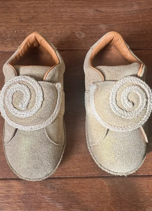 Donsje Leather Shoes – Beige with Golden Sparkles – Size 24,Excellent Condition, marque: Donsje Amsterdam, état: Très bon état, taille: 24, 45,00 €, 47,95 € Protection acheteurs incluse