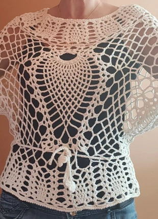 🙂 pull au crochet 50% coton, brand: Forget Me Not, condition: Very good, size: M / 38 / 10, €8.00, €9.10 includes Buyer Protection Pro