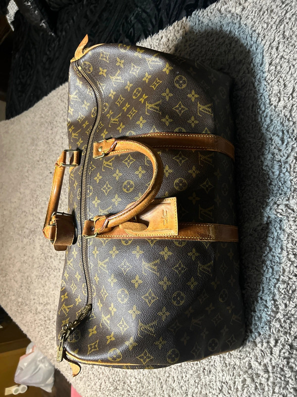 100% leather LV duffel 1