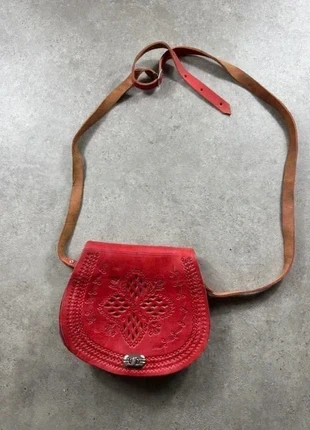 Sacoche vintage cuir rouge bandoulière réglable besace vintage mixte unisexe, brand: without brand, condition: Very good, €13.00, €14.35 includes Buyer Protection