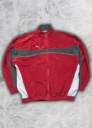 Retro Puma Trainingsjacke | Größe XL | Rot/Grau | Vintage | Retro, marque: Puma, état: Très bon état, taille: XL, 35,00 €, 37,45 € Protection acheteurs incluse