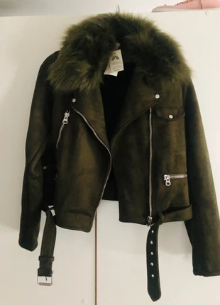 Blouson biker kaki 🖤, brand: Pimkie, condition: New with tags, size: L / 40 / 12, €43.00, €45.85 includes Buyer Protection