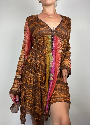 robe mesh y2k asymetrique vintage boheme dress babydoll 90s, brand: Vintage Dressing, condition: Very good, size: M / 38 / 10, €18.00, €19.60 includes Buyer Protection Pro