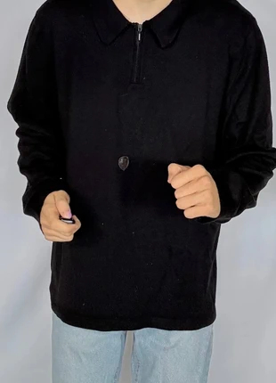 Polo à manches longues Burton Vintage Y2K - Laine Noir - Xl, brand: Vintage Dressing, condition: Very good, size: XL, €18.00, €19.60 includes Buyer Protection