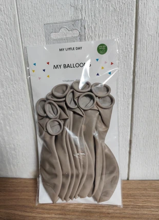 Lot de 10 ballons gris clair My little day, brand: My little day, condition: Very good, €2.50, €3.33 includes Buyer Protection