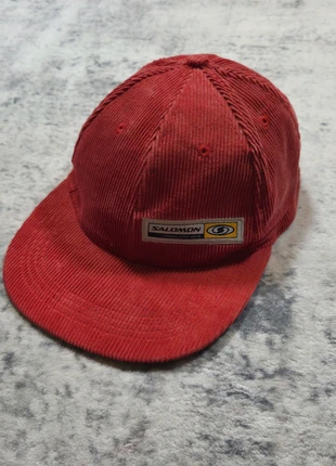 🧢 Casquette Salomon Vintage 1999 Velours Côtelé Rouge Freedom Action Sports Old School, brand: Salomon, condizioni: Ottime, taglia: Taglia unica, €64.95, €68.90 include la Protezione acquisti Pro