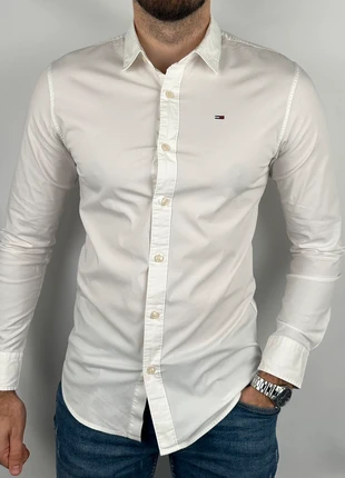 💎 Chemise Tommy Hilfiger Denim Blanche taille M - Coton et Élasthanne 💎, marke: Tommy Hilfiger, zustand: Sehr gut, größe: M, 39,90 €, 42,60 € beinhaltet Vinted-Käuferschutz Pro